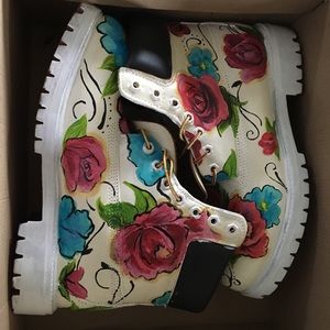 Custom Hand Painted Timberland Boots Timbs